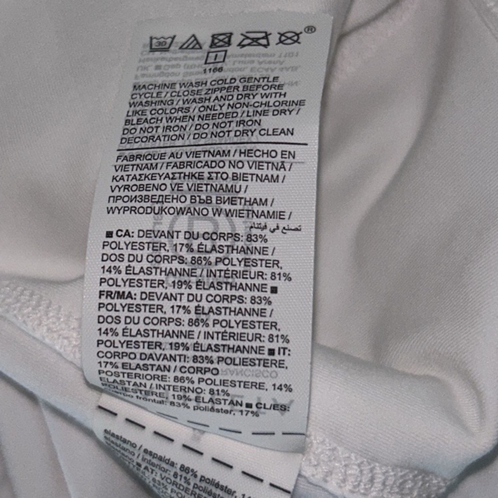 Athleta Advantage White Pleated Tennis Athletic Mini Skort Skirt - M - Picture 13 of 14